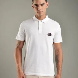 Tommy Hilfiger White Regular Fit Cotton Polo T-Shirt-image-43