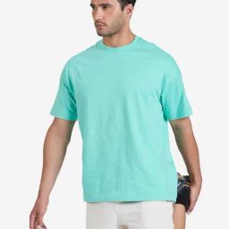 DOMYOS By Decathlon Men Seafom Blue Regular Fit T-Shirt-picture-23