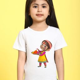 MINI & MING Girls Cut Outs T-shirt-image-80