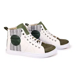 KobSook Men Printed Suede Sneakers-image-49