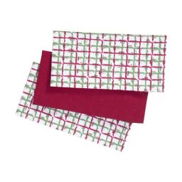 Maspar Red Cotton Blend Printed Regular Kitchen Towel - Set of 3-picture-34