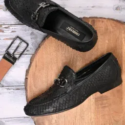 Cobblerz Men's Black Casual Loafers-picture-20
