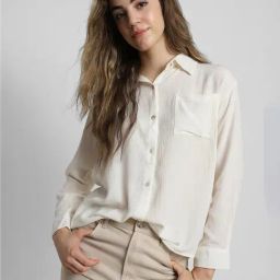 Forever 21 Beige Rayon Textured Shirt-image-85