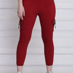 BUY NEW TREND Women Relaxed High-Rise Joggers Trousers-image-91
