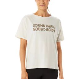 Asics Off White Printed T-Shirt-image-34