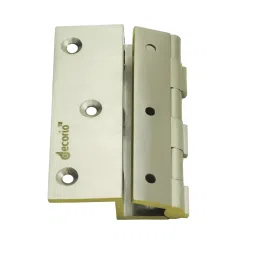 Decorio Locking L Hinge Brass 76.2 x 12.7 x 38.1 mm Size & 12 mm Hinge Thickness, 3100476.053 image 2