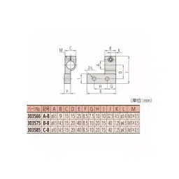 Mitutoyo Micrometer Head Mounting Bracket, C-8-31