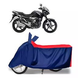 Auto Pearl Two Wheeler Cover with Bag for Suzuki GS 150R, Red & Blue-image-98
