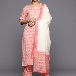 Libas Ethnic Motifs Printed Regular Kurta With Trousers & Dupatta-7