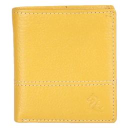 Kara Yellow Casual Leather Bi-Fold Wallet For Men-image-1