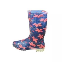 Hillson Ladies Gumboot PVC Blue Pink Size UK6, Merikom-3-12