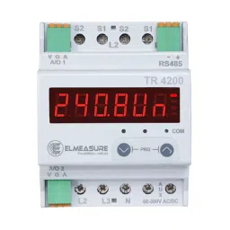 Elmeasure Programmable Multifunctional Transducer with Energy Parameter 0.2% Accuracy Class 2 Analog Output, 5 A Inbuilt and RS485, TR4200D4100G-37