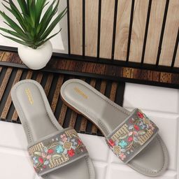 Anouk Women Embroidered Open Toe Ethnic Flats-image-13