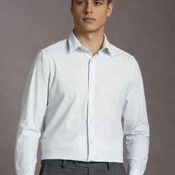 Louis Philippe Men Micro Ditsy Printed Spread Collar Formal Shirt-picture-24