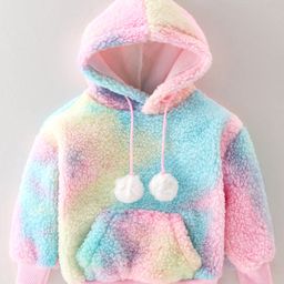 Kookie Kids Full Sleeves Hoodie Solid Colour - Multicolour-6
