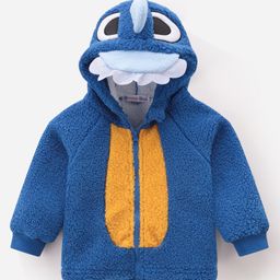 Kookie Kids Full Sleeves Hoodies With Ear Applique & Koala Bear Design- Blue-image-85
