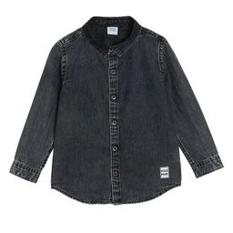 MINI KLUB Cotton Full Sleeves Solid Shirt - Grey-image-52