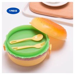 Puchku Burger Shaped Lunch box for kids ( Pack of 1 , Multicolor)-13