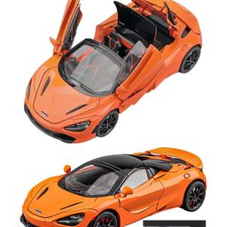 Magicwand 1:24 Scale Die-Cast McLlaren 720S Large Convertible Random Color with 4 Openable Doors Working Steering,Lights & Music Pack of 1-17