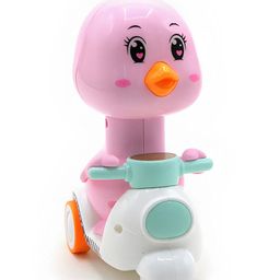 AKN TOYS Press & Go Cartoon Chick Motorcyle Toy for Kids- Pack of 1- Color May Vary-23