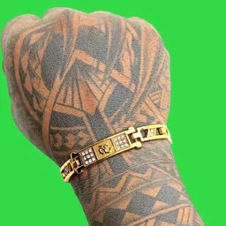 Dynamic Retail Global Men Gold-Plated Link Bracelet-image-84