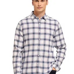 Mast & Harbour Men Comfort Tartan Checks Opaque Checked Casual Shirt-image-48