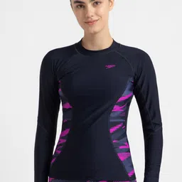 Speedo Endurance10 Hyperboom Splice Printed Long Sleeve Suntop-image-96