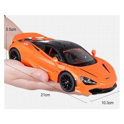 Magicwand 1:24 Scale Die-Cast McLlaren 720S Large Convertible Random Color with 4 Openable Doors Working Steering,Lights & Music Pack of 1 image 3