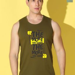WOOSTRO Pack Of 2 Printed Ultra-Soft Gym Vests VWS26(MORE OLIVE)(RUN LGTGREEN)-image-84