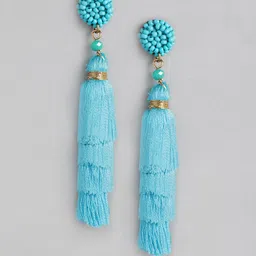 RICHEERA Turquoise Blue Contemporary Drop Earrings-picture-24