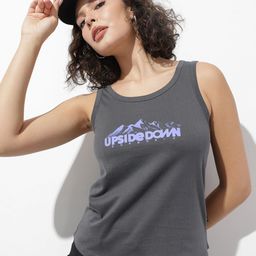 The Roadster Life Co. Typography Printed Sleeveless T-shirt-image-49