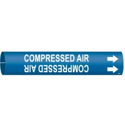 BRADY Plastic Pipe Marker Compressed Air Blue and White 2 x 2 x 0.03 inch, 6GT71-image-72