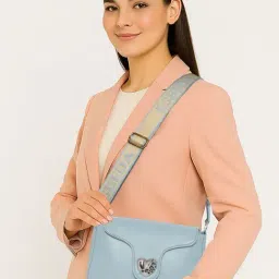 Esbeda Amora Blush Light Blue Medium Cross Body Bag-picture-18