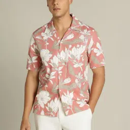 Dockers Pink Relaxed Fit Printed Shirt-picture-46