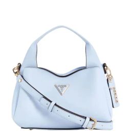 Guess Sky Blue Solid Sling Handbag-image-50