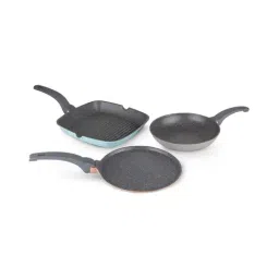 Prestige Stackable Series Multicolor Die Cast Plus Body 3 Piece Cookware Set (1000 ml)-picture-5