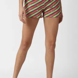 Forever 21 Multicolor Striped Shorts-image-8