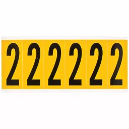 BRADY Non-Reflective Gothic Number Label 2 Character included, 24UY99-image-88