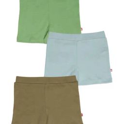 Nino Bambino Kids Multicolor Cotton Regular Fit Shorts (Pack of 3)-image-65