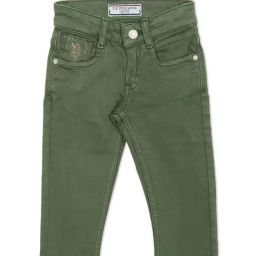 U.S. Polo Assn. Kids Olive Solid Jeans-image-39