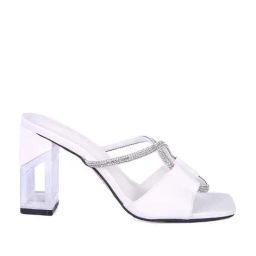 London Rag Women's Crystal Loop White Casual Sandals-picture-47