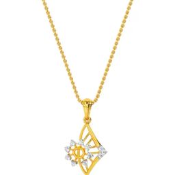 Kisna Diamond & Gold Jewellery 18k Keanne Pendant-picture-37