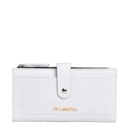 BELWABA White Solid Bi-Fold Wallet for Women-image-112