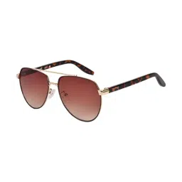 Kenneth Cole Brown Aviator UV Protection Sunglasses for Women-image-75