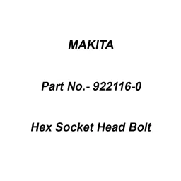 Makita Hex Socket Head Bolt Size M4x12 for HM1306, Part No 922116-0-9