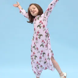 Pasha Girls Floral Printed Basic Jumpsuit-53