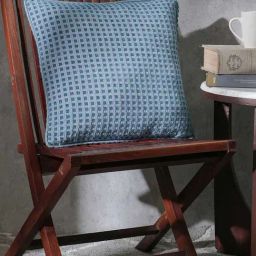 Maspar Enchanted Harmony Blue Cotton Blend Cushion Covers-picture-42