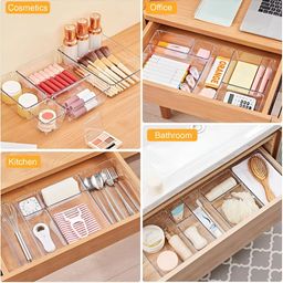 Panchhi Store Transparent 5 Pieces Reusable Multi-Utility Organisers image 4