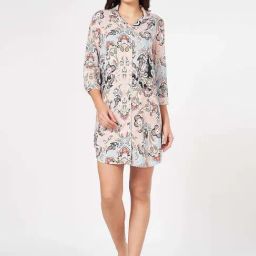 Dreamz By Pantaloons Rose Quartz Relaxed Fit Printed Night Dress-image-11