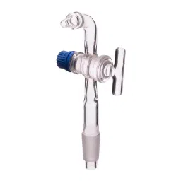 Supertek Adapter Cone To Flexible Tubing Right Angle Connection With Glass Stopcock, 14.408.0020 image 1